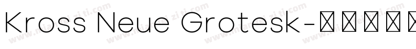 Kross Neue Grotesk字体转换